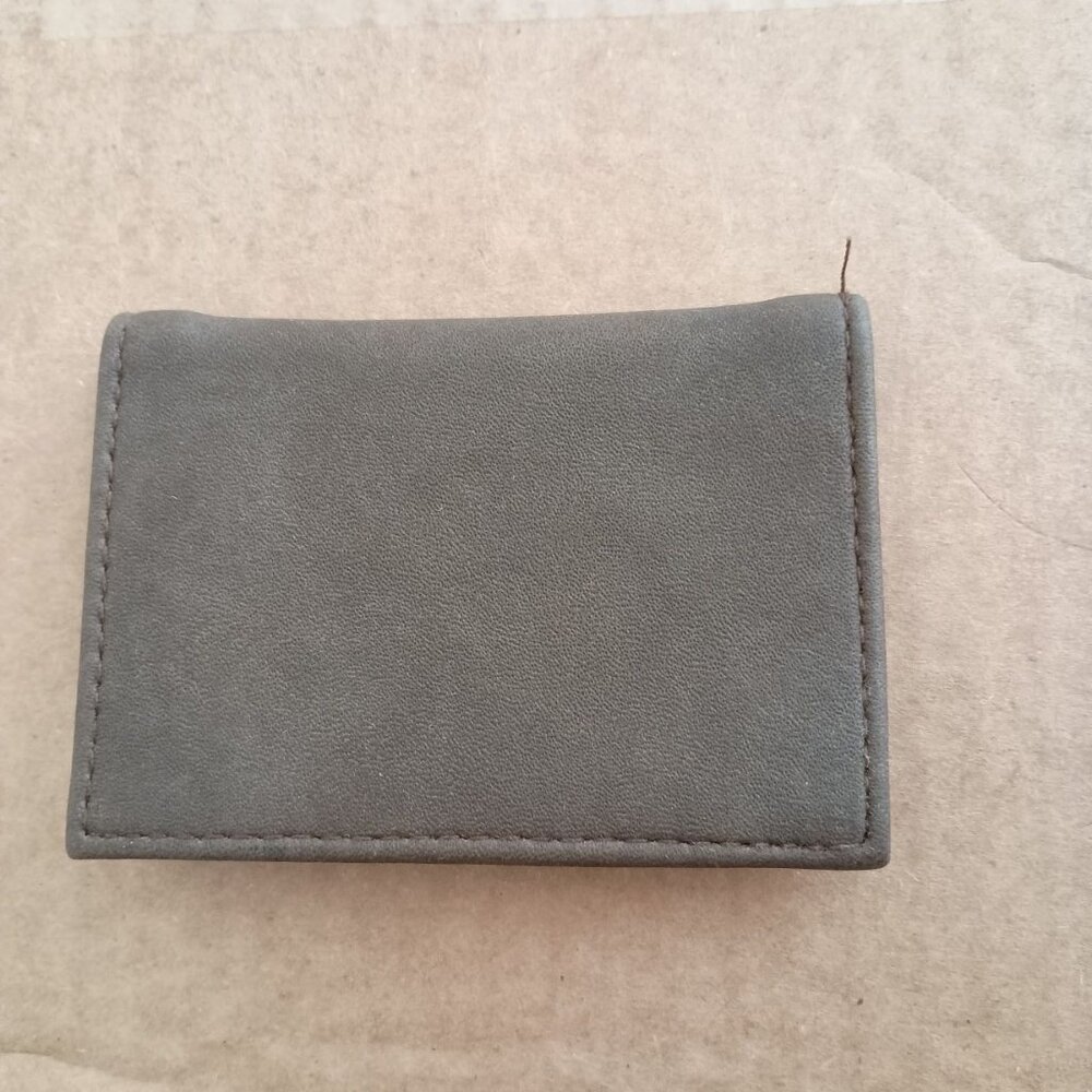 EUC vintage 90s brown faux leather credit card holder